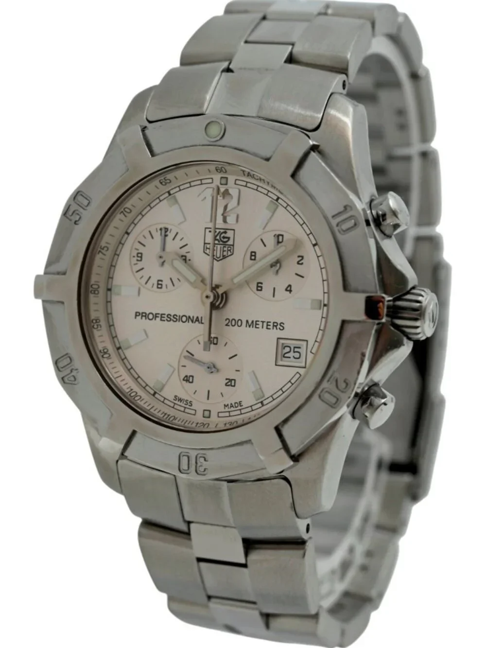 Tag Heuer 39mm Men's Exclusive 2000 Series Chronograph Swiss Watch! Ref: CN1111!